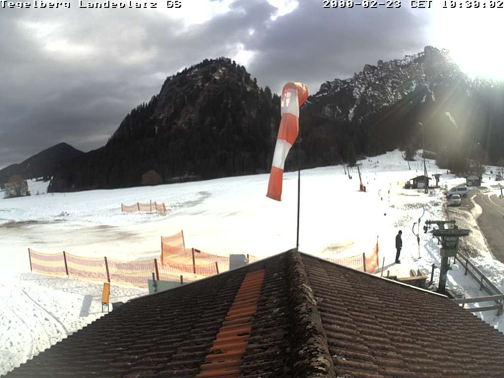 Archiv Foto Webcam Schwangau: Landeplatz am Tegelberg