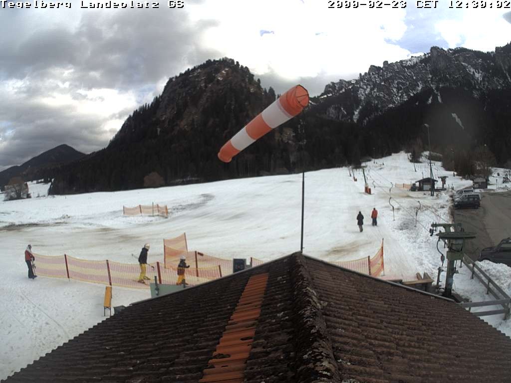 Archiv Foto Webcam Schwangau: Landeplatz am Tegelberg