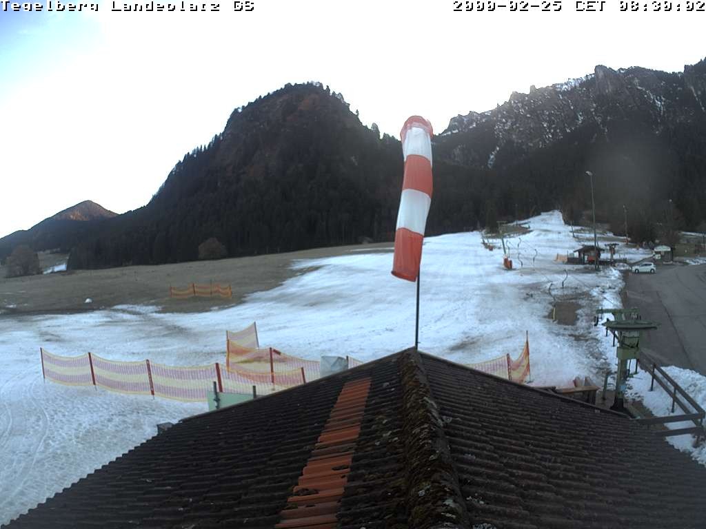Archiv Foto Webcam Schwangau: Landeplatz am Tegelberg