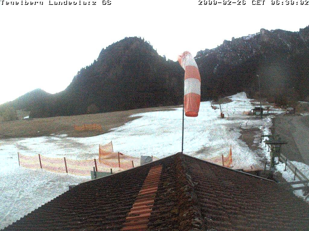 Archiv Foto Webcam Schwangau: Landeplatz am Tegelberg
