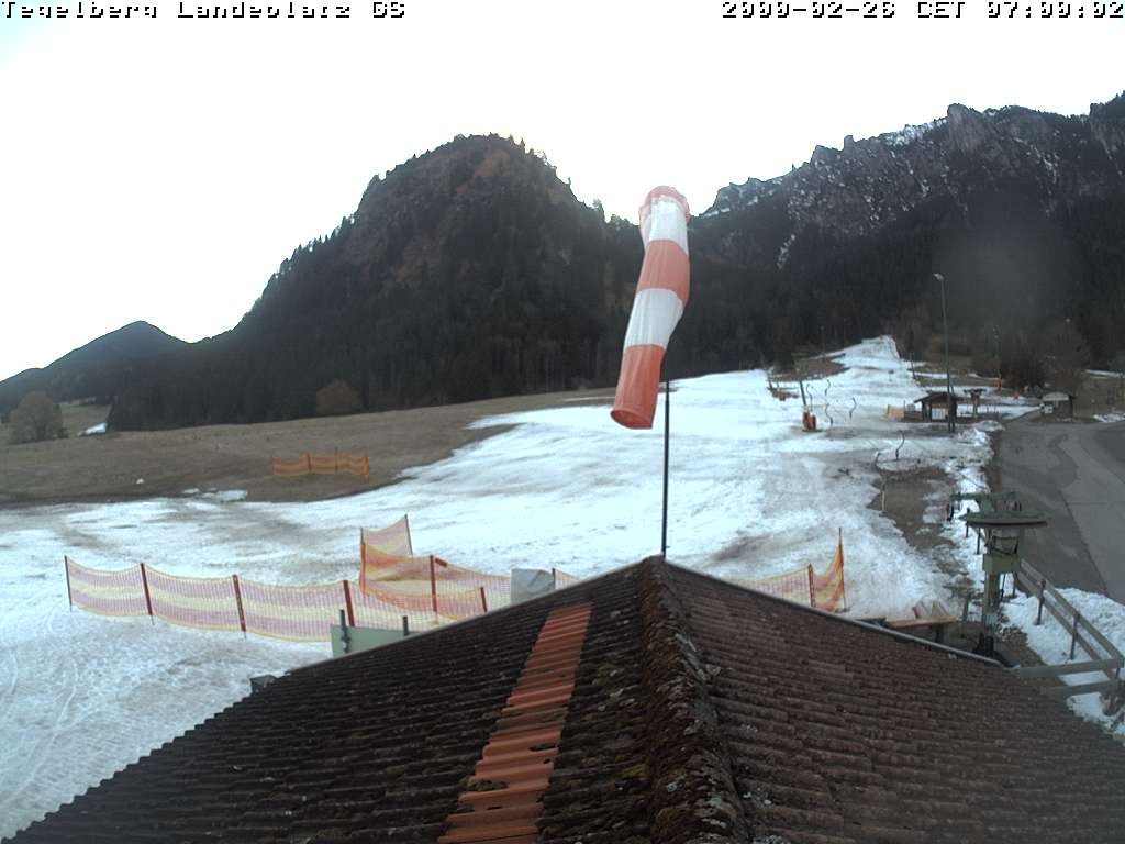 Archiv Foto Webcam Schwangau: Landeplatz am Tegelberg