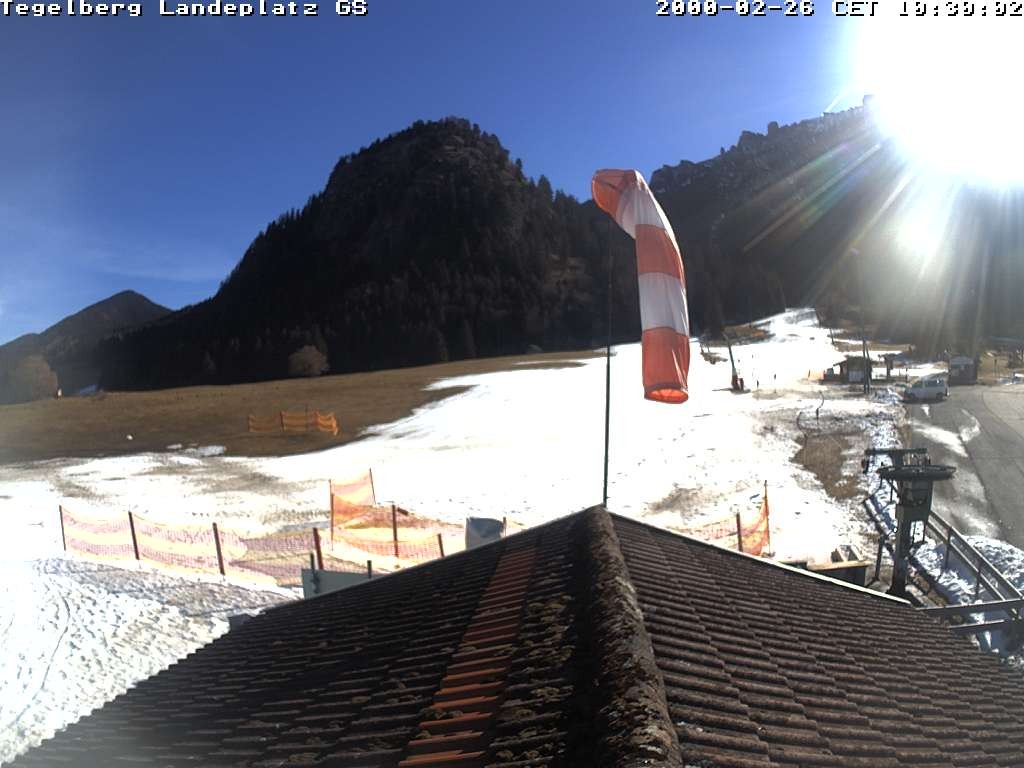 Archiv Foto Webcam Schwangau: Landeplatz am Tegelberg