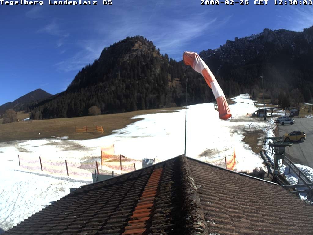 Archiv Foto Webcam Schwangau: Landeplatz am Tegelberg