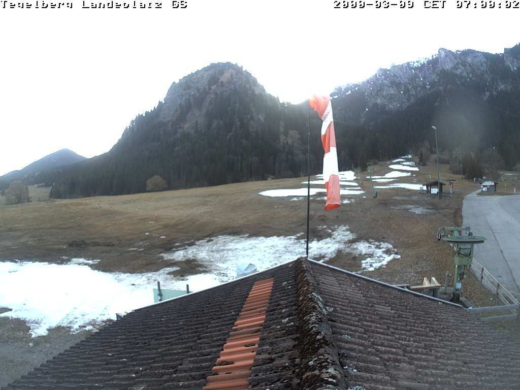 Archiv Foto Webcam Schwangau: Landeplatz am Tegelberg