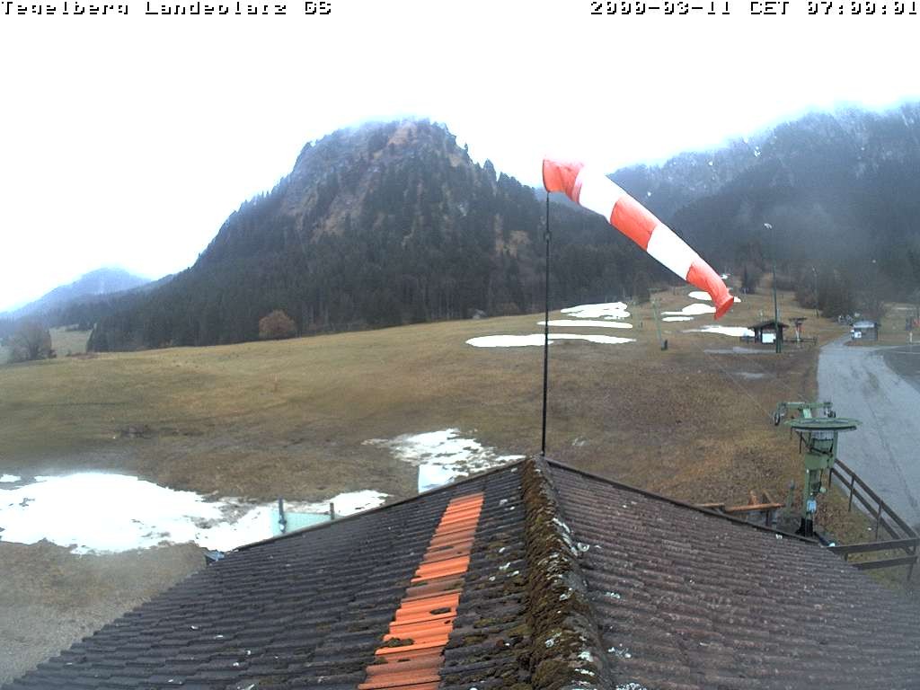 Archiv Foto Webcam Schwangau: Landeplatz am Tegelberg