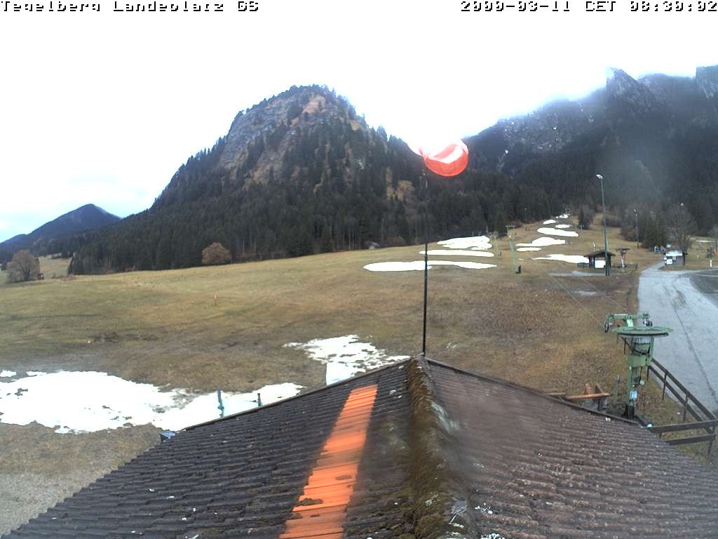 Archiv Foto Webcam Schwangau: Landeplatz am Tegelberg