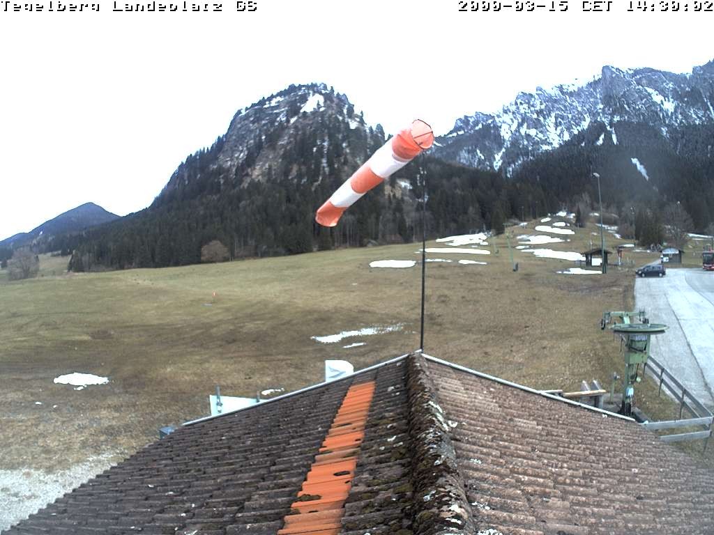 Archiv Foto Webcam Schwangau: Landeplatz am Tegelberg