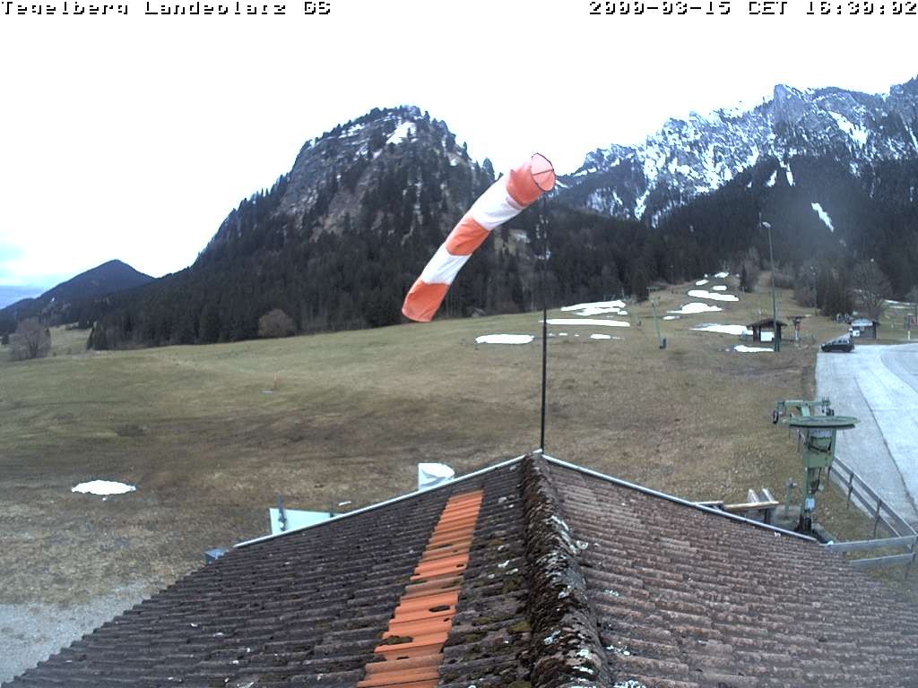 Archiv Foto Webcam Schwangau: Landeplatz am Tegelberg