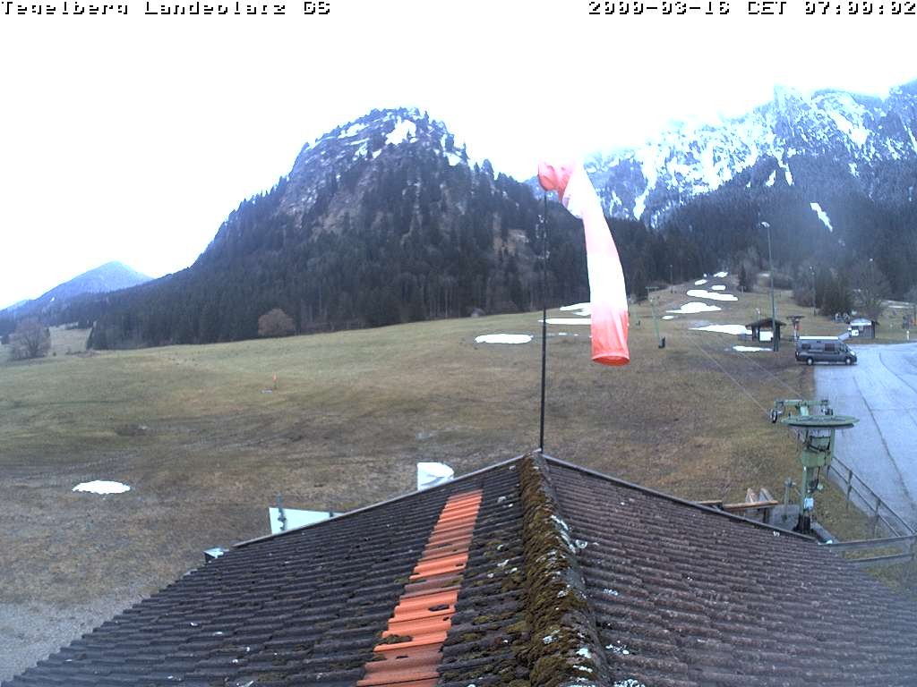 Archiv Foto Webcam Schwangau: Landeplatz am Tegelberg