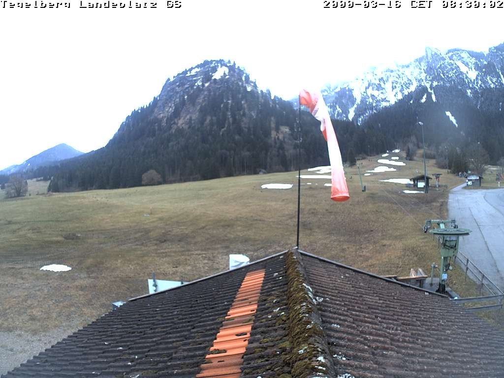 Archiv Foto Webcam Schwangau: Landeplatz am Tegelberg