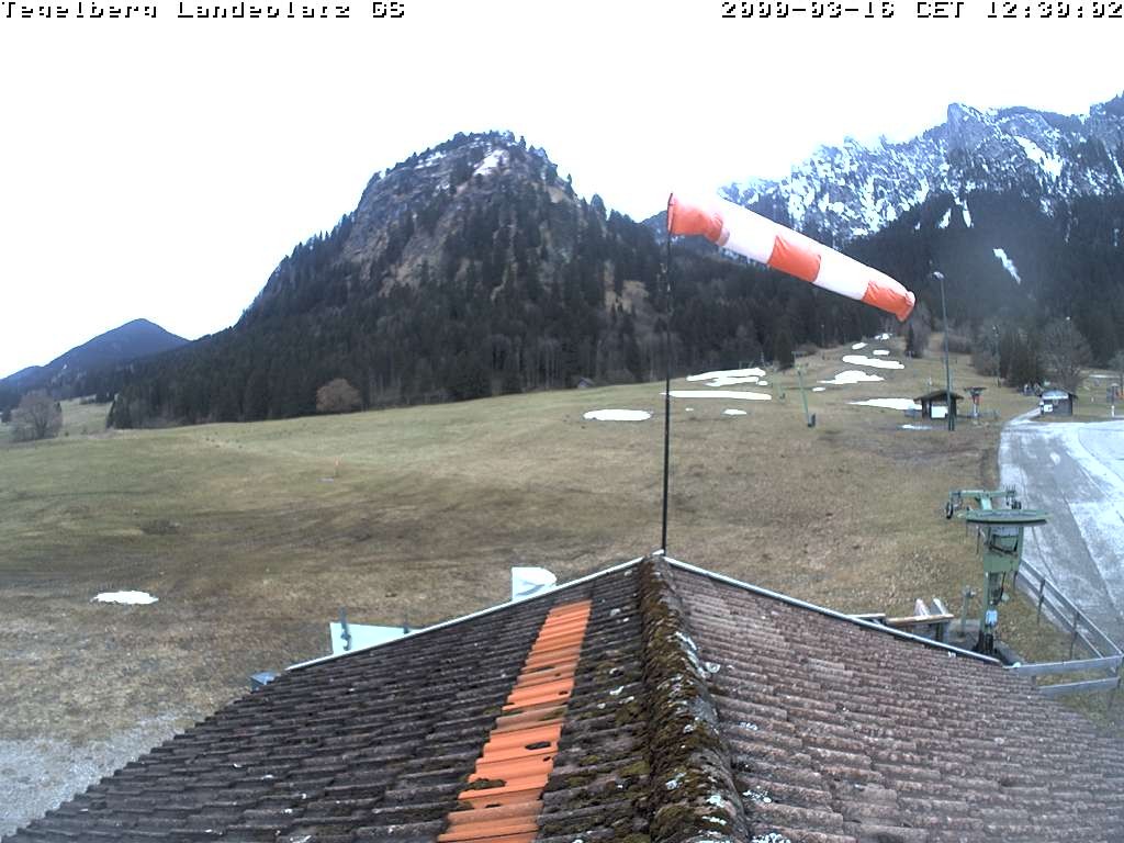 Archiv Foto Webcam Schwangau: Landeplatz am Tegelberg