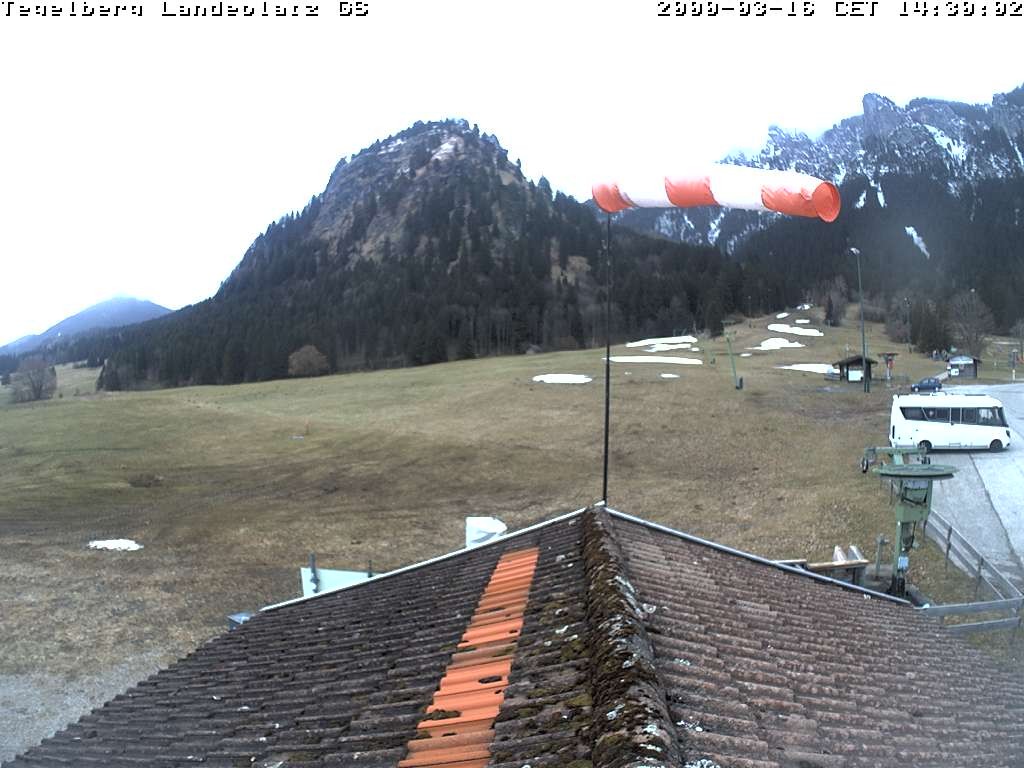 Archiv Foto Webcam Schwangau: Landeplatz am Tegelberg