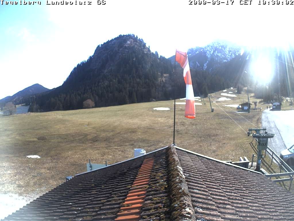 Archiv Foto Webcam Schwangau: Landeplatz am Tegelberg