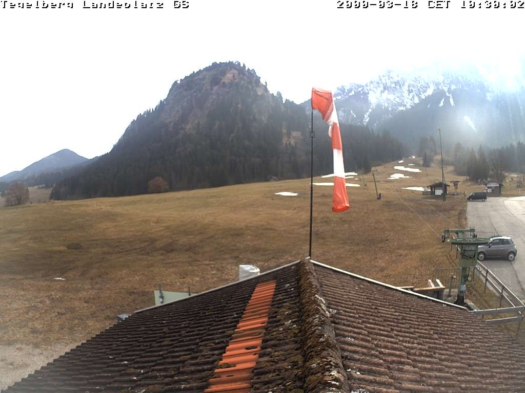 Archiv Foto Webcam Schwangau: Landeplatz am Tegelberg