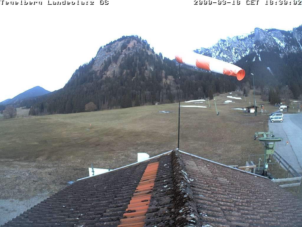 Archiv Foto Webcam Schwangau: Landeplatz am Tegelberg