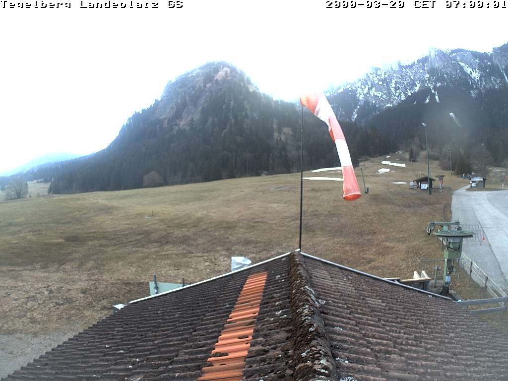 Archiv Foto Webcam Schwangau: Landeplatz am Tegelberg