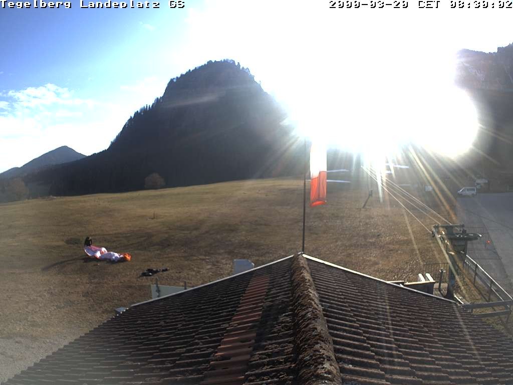 Archiv Foto Webcam Schwangau: Landeplatz am Tegelberg