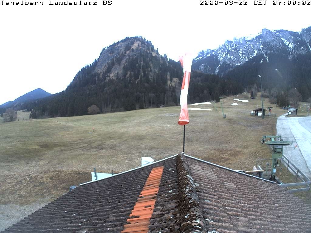 Archiv Foto Webcam Schwangau: Landeplatz am Tegelberg