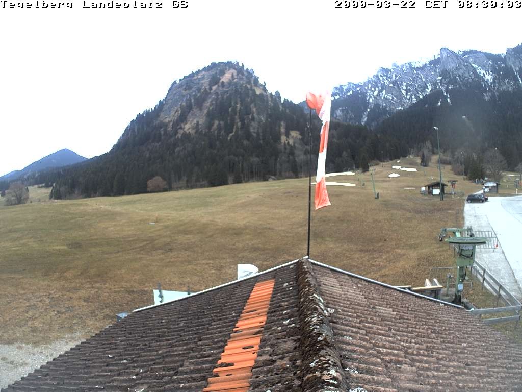 Archiv Foto Webcam Schwangau: Landeplatz am Tegelberg