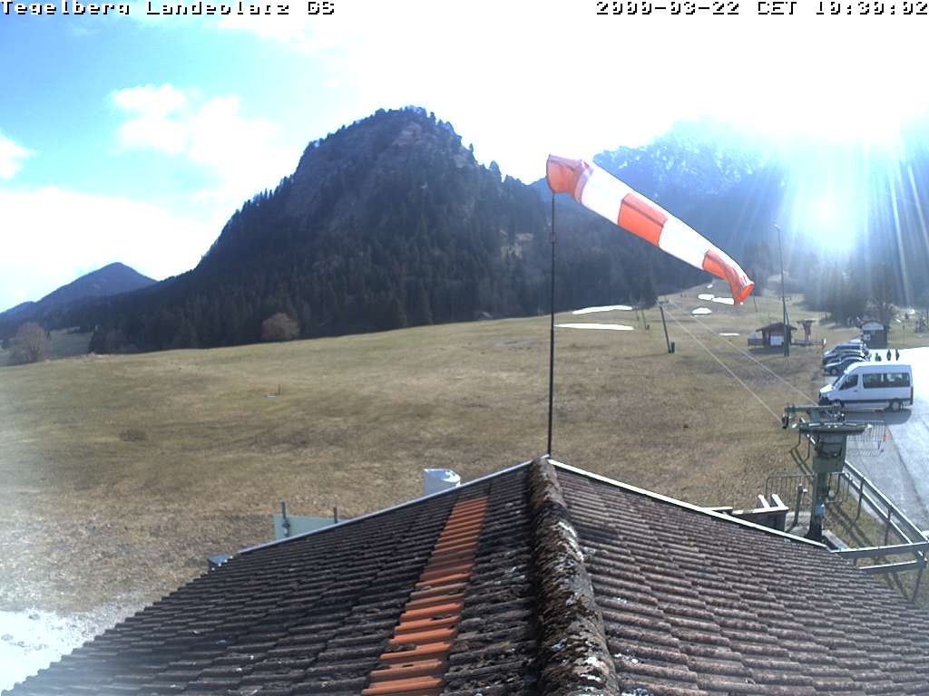 Archiv Foto Webcam Schwangau: Landeplatz am Tegelberg