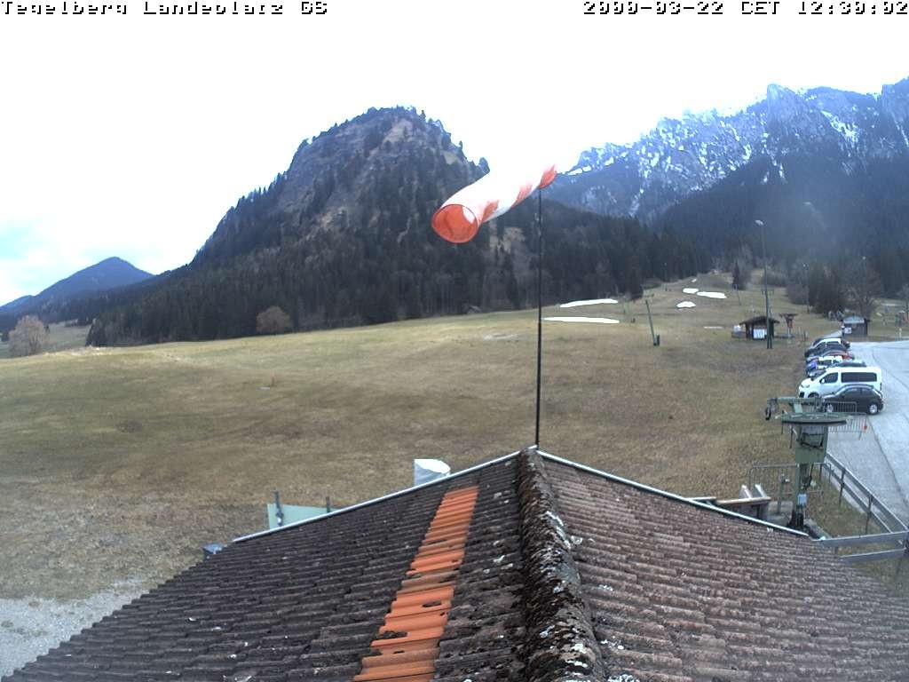 Archiv Foto Webcam Schwangau: Landeplatz am Tegelberg
