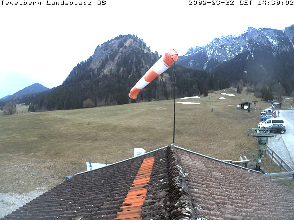 Archiv Foto Webcam Schwangau: Landeplatz am Tegelberg