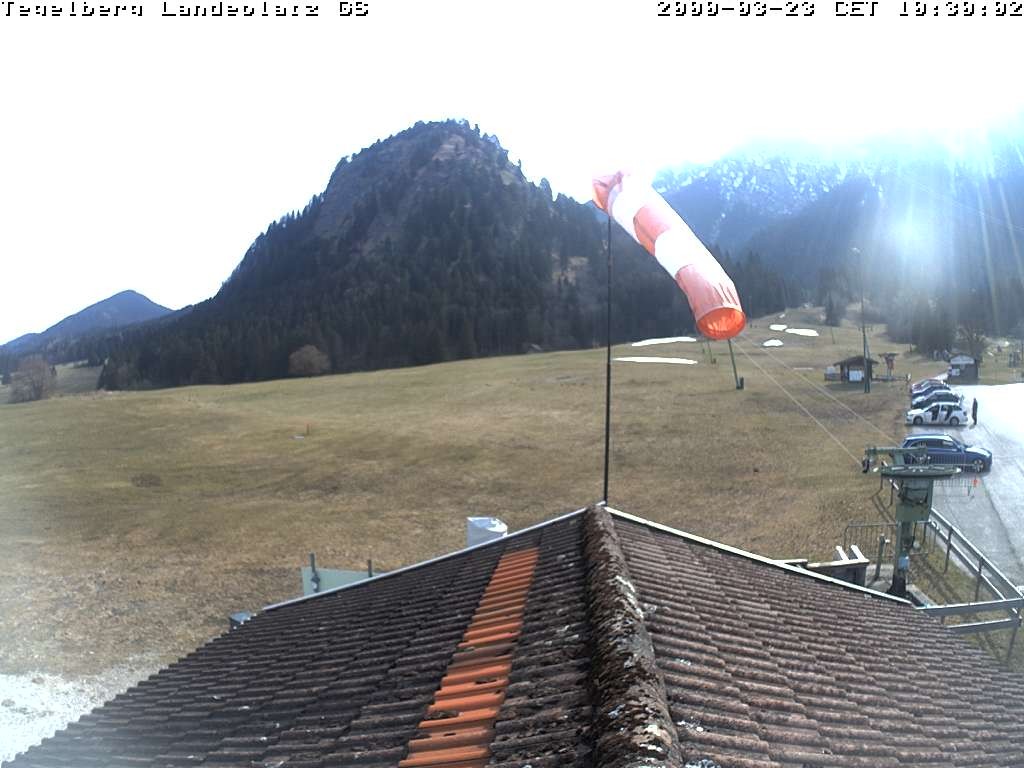 Archiv Foto Webcam Schwangau: Landeplatz am Tegelberg