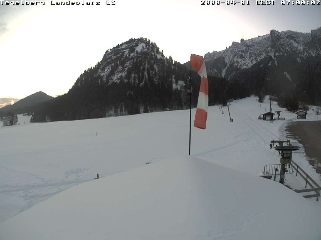 Archived image Webcam Tegelberg - Landing place