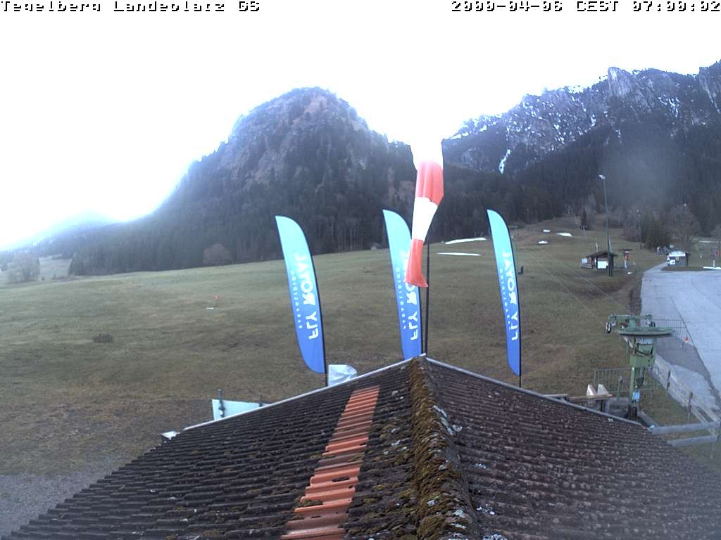 Archiv Foto Webcam Schwangau: Landeplatz am Tegelberg