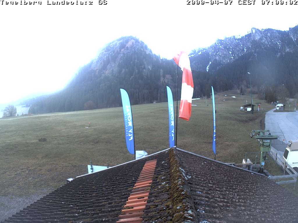 Archiv Foto Webcam Schwangau: Landeplatz am Tegelberg