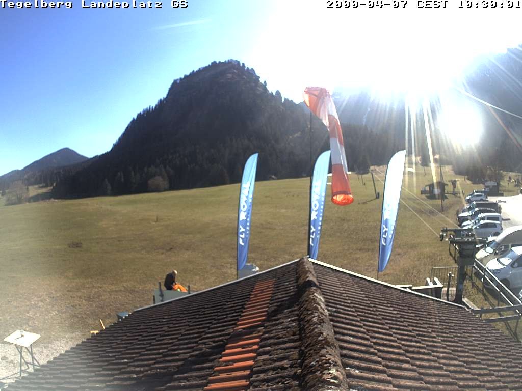 Archiv Foto Webcam Schwangau: Landeplatz am Tegelberg