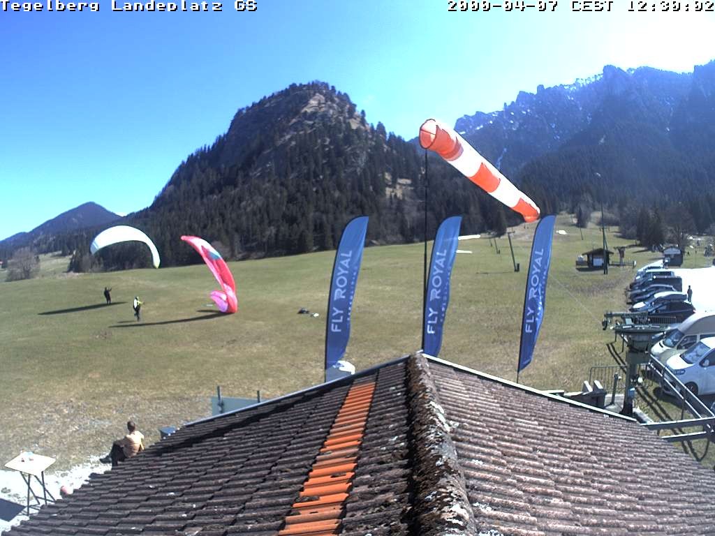 Archiv Foto Webcam Schwangau: Landeplatz am Tegelberg