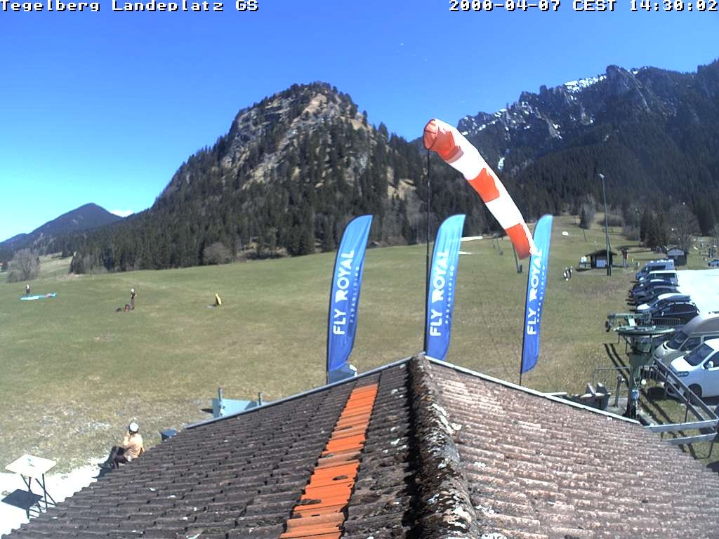 Archiv Foto Webcam Schwangau: Landeplatz am Tegelberg