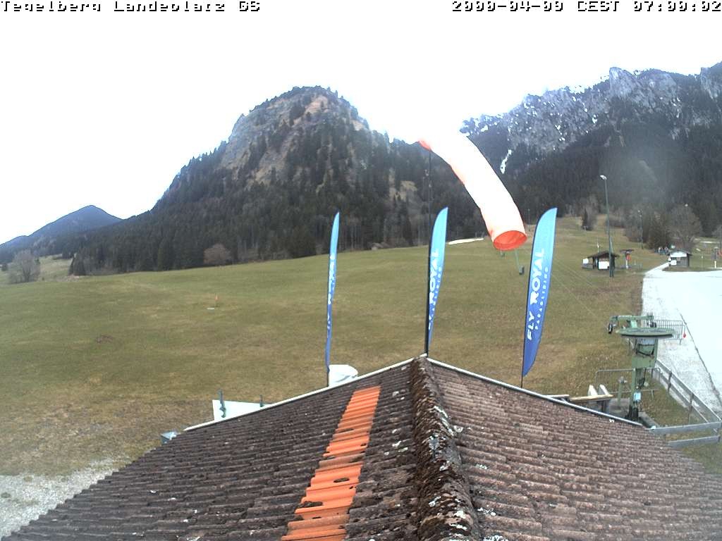 Archiv Foto Webcam Schwangau: Landeplatz am Tegelberg