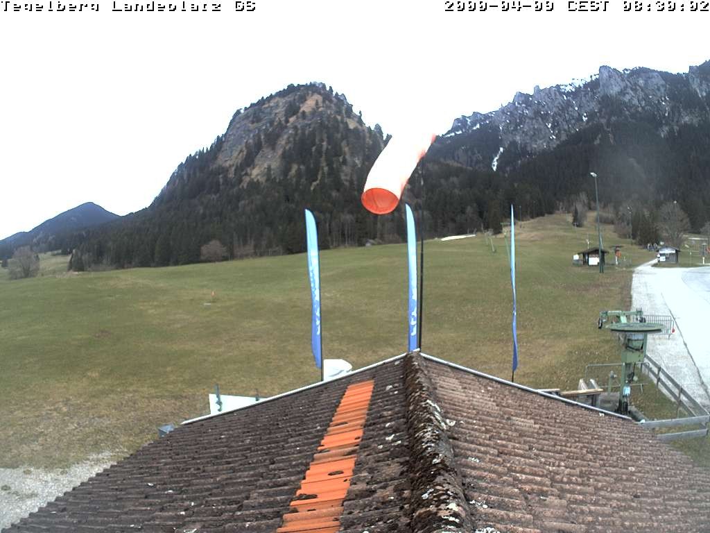Archiv Foto Webcam Schwangau: Landeplatz am Tegelberg