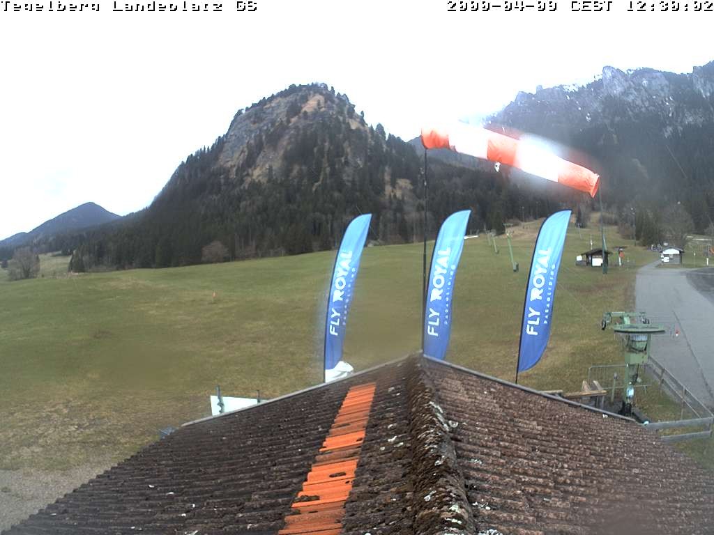 Archiv Foto Webcam Schwangau: Landeplatz am Tegelberg