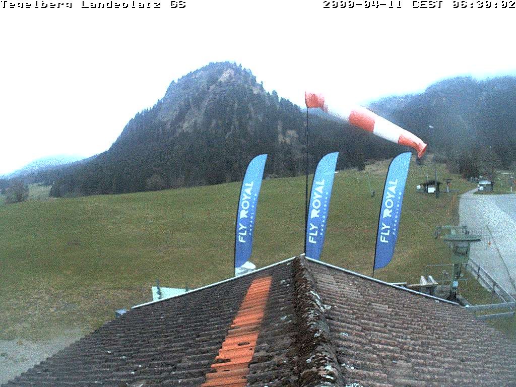 Archiv Foto Webcam Schwangau: Landeplatz am Tegelberg