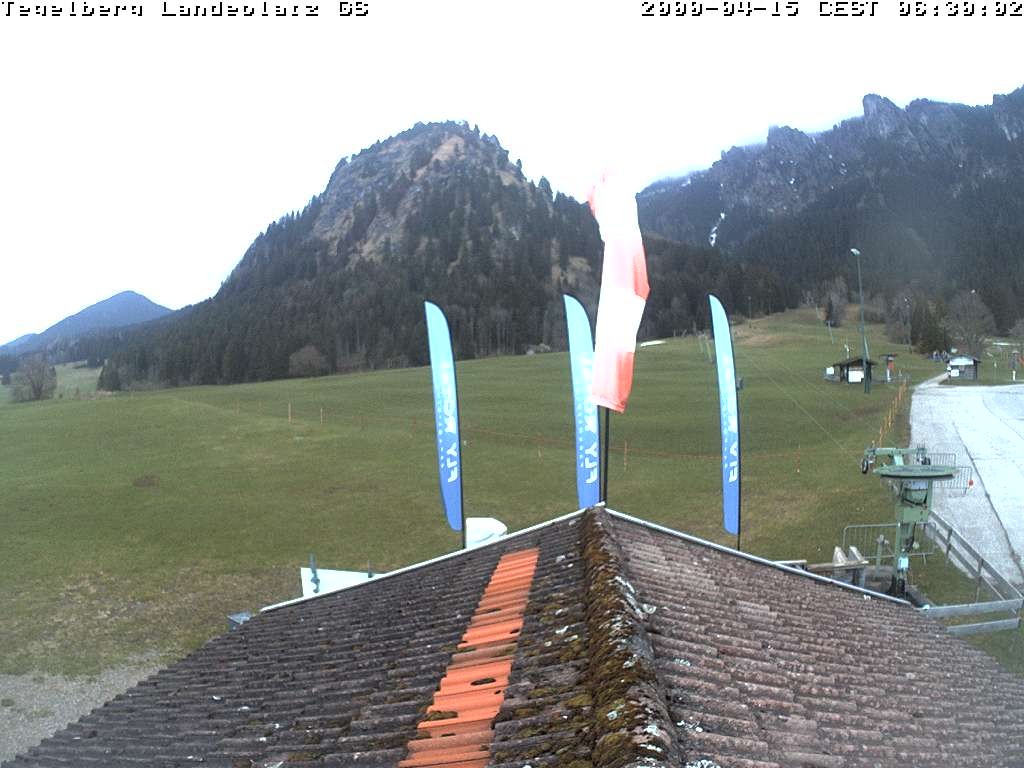 Archiv Foto Webcam Schwangau: Landeplatz am Tegelberg