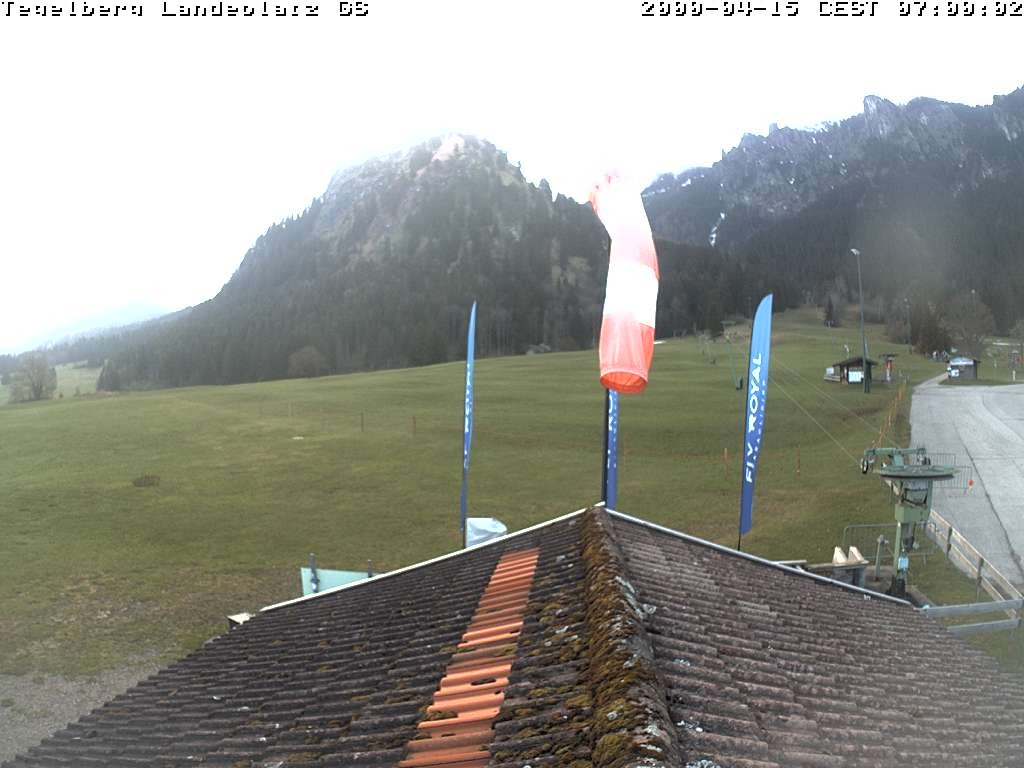 Archiv Foto Webcam Schwangau: Landeplatz am Tegelberg