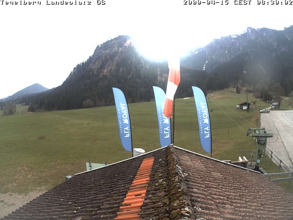Archiv Foto Webcam Schwangau: Landeplatz am Tegelberg