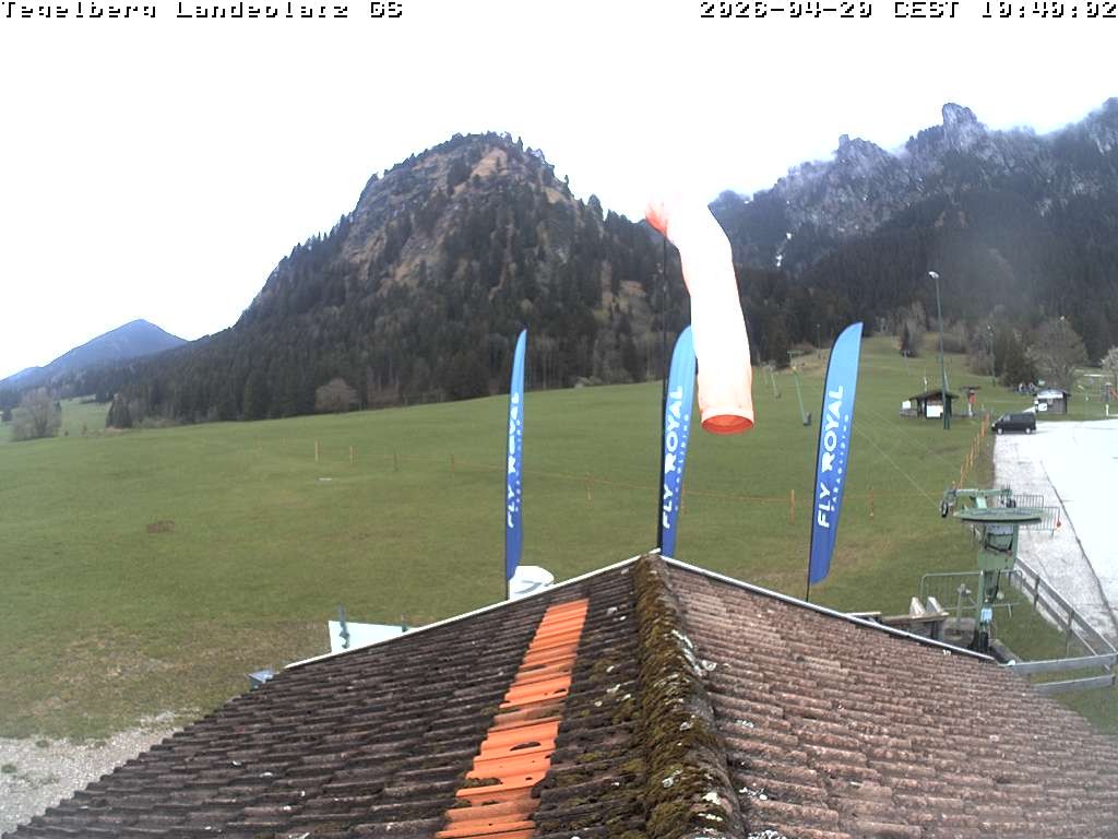 Archiv Foto Webcam Schwangau: Landeplatz am Tegelberg