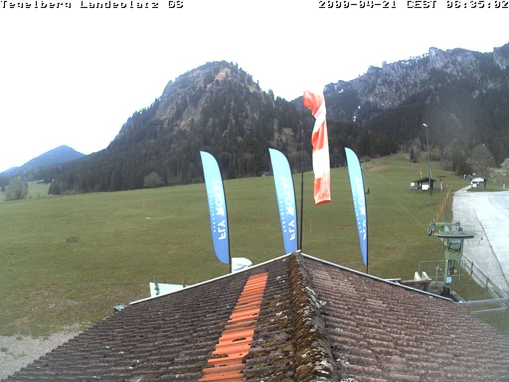 Archiv Foto Webcam Schwangau: Landeplatz am Tegelberg