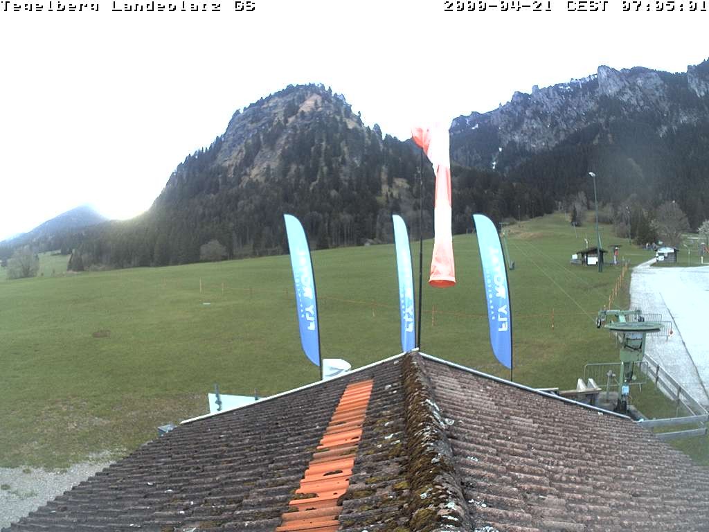 Archiv Foto Webcam Schwangau: Landeplatz am Tegelberg
