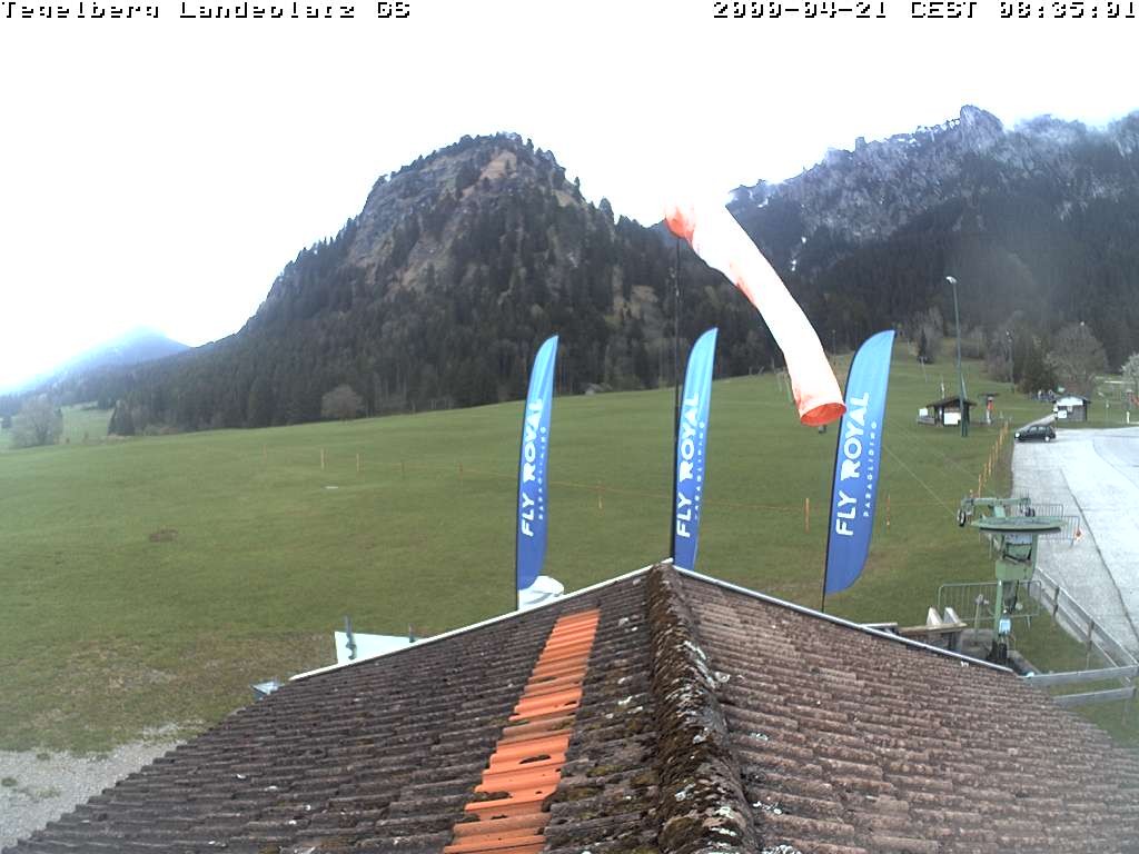 Archiv Foto Webcam Schwangau: Landeplatz am Tegelberg