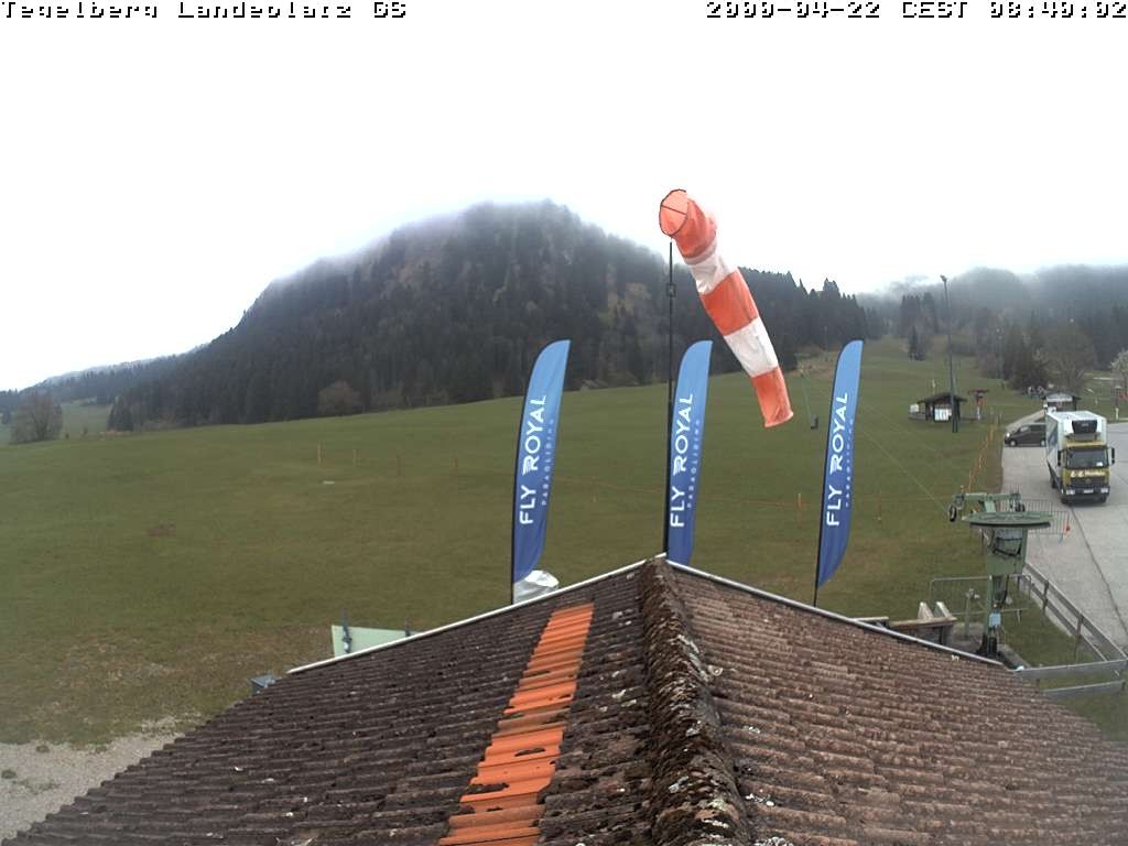 Archiv Foto Webcam Schwangau: Landeplatz am Tegelberg