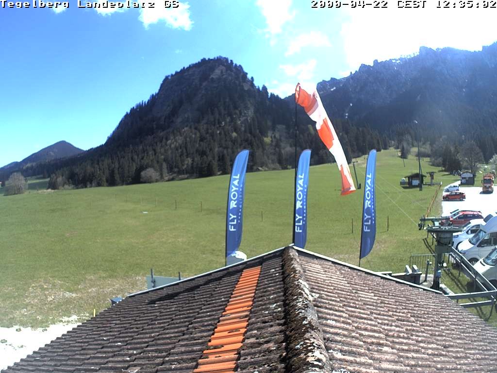 Archiv Foto Webcam Schwangau: Landeplatz am Tegelberg