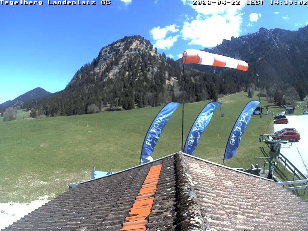 Archiv Foto Webcam Schwangau: Landeplatz am Tegelberg