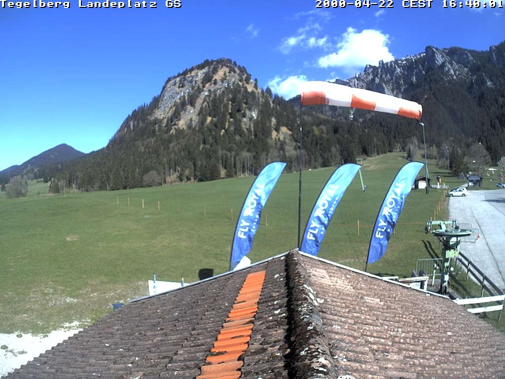 Archiv Foto Webcam Schwangau: Landeplatz am Tegelberg