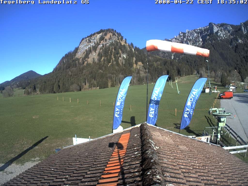 Archiv Foto Webcam Schwangau: Landeplatz am Tegelberg