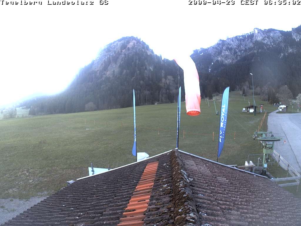 Archiv Foto Webcam Schwangau: Landeplatz am Tegelberg